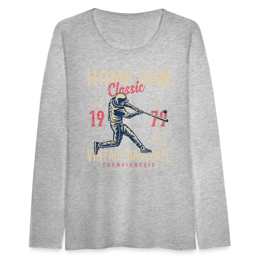 Women's Premium Long Sleeve T-Shirt - heather gray