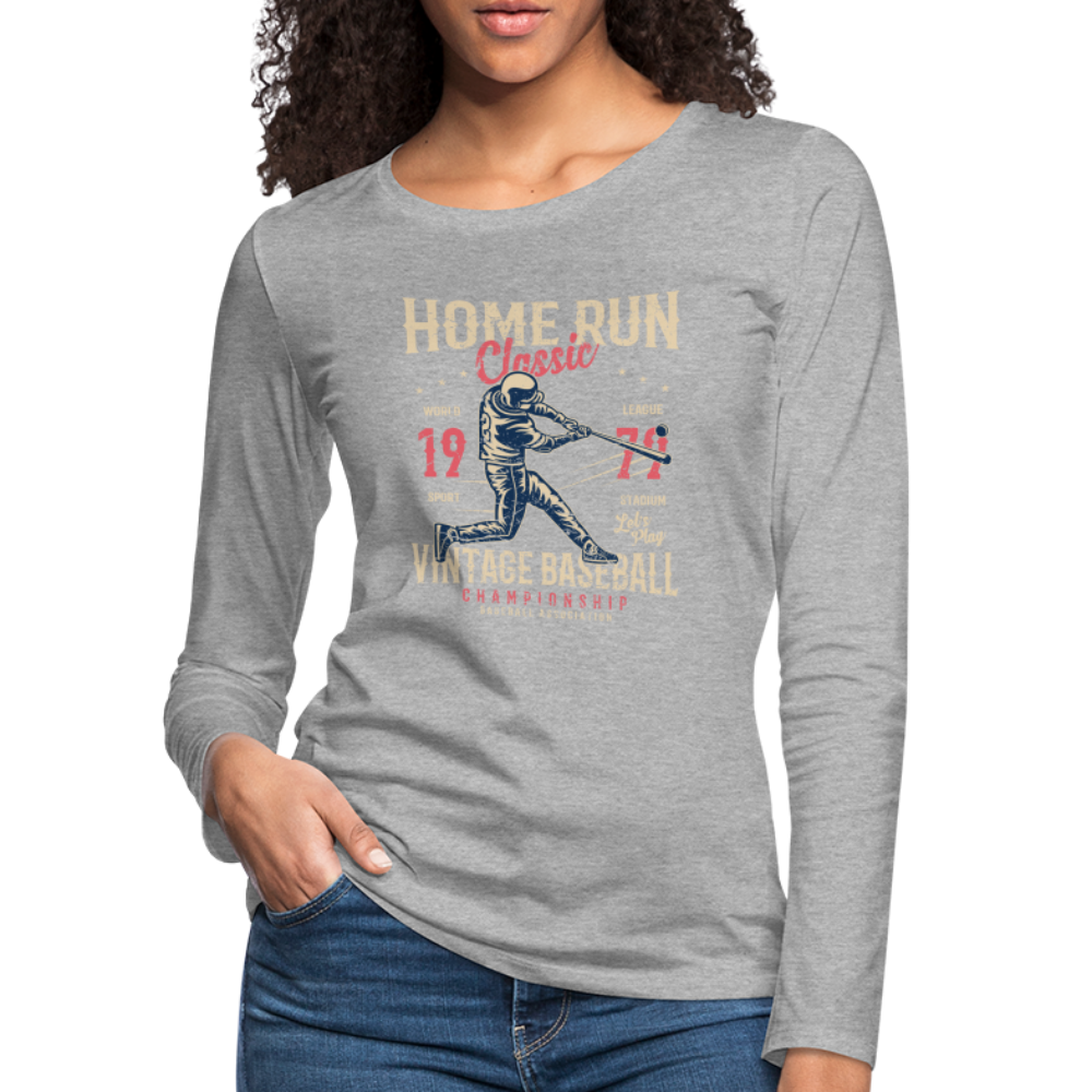 Women's Premium Long Sleeve T-Shirt - heather gray