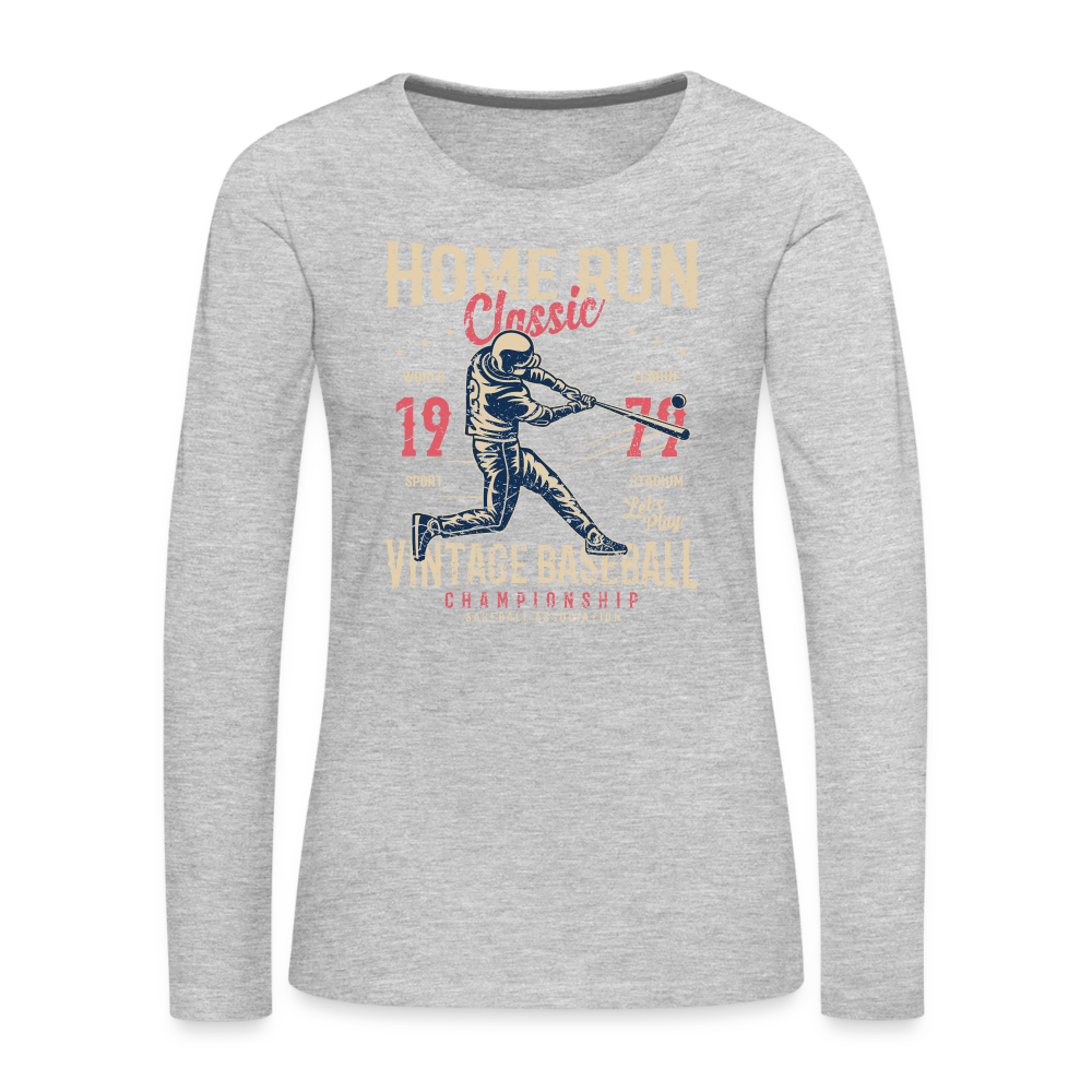 Women's Premium Long Sleeve T-Shirt - heather gray