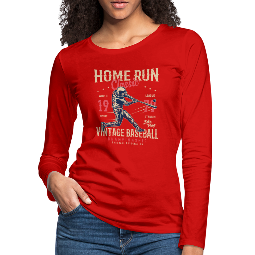 Women's Premium Long Sleeve T-Shirt - red