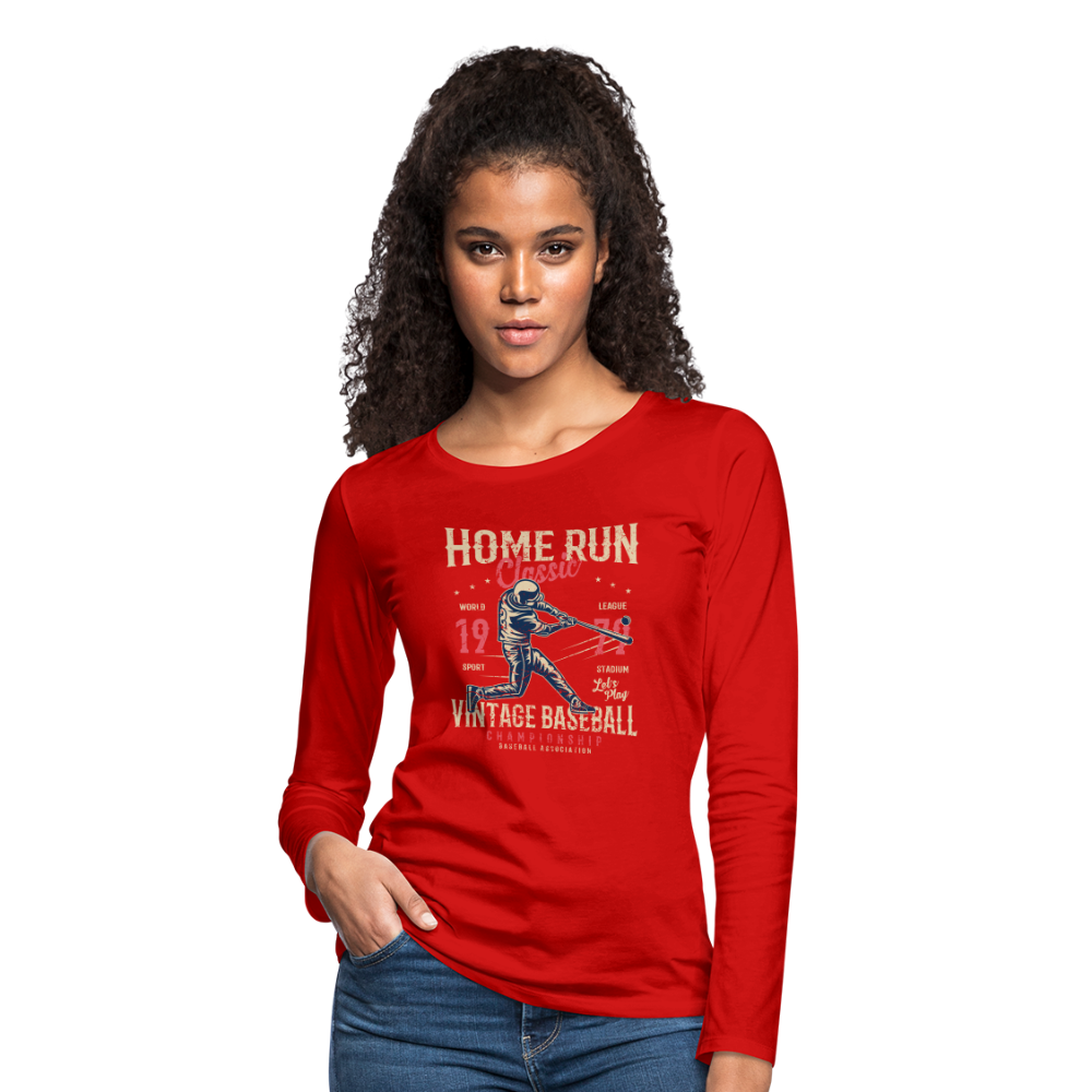 Women's Premium Long Sleeve T-Shirt - red