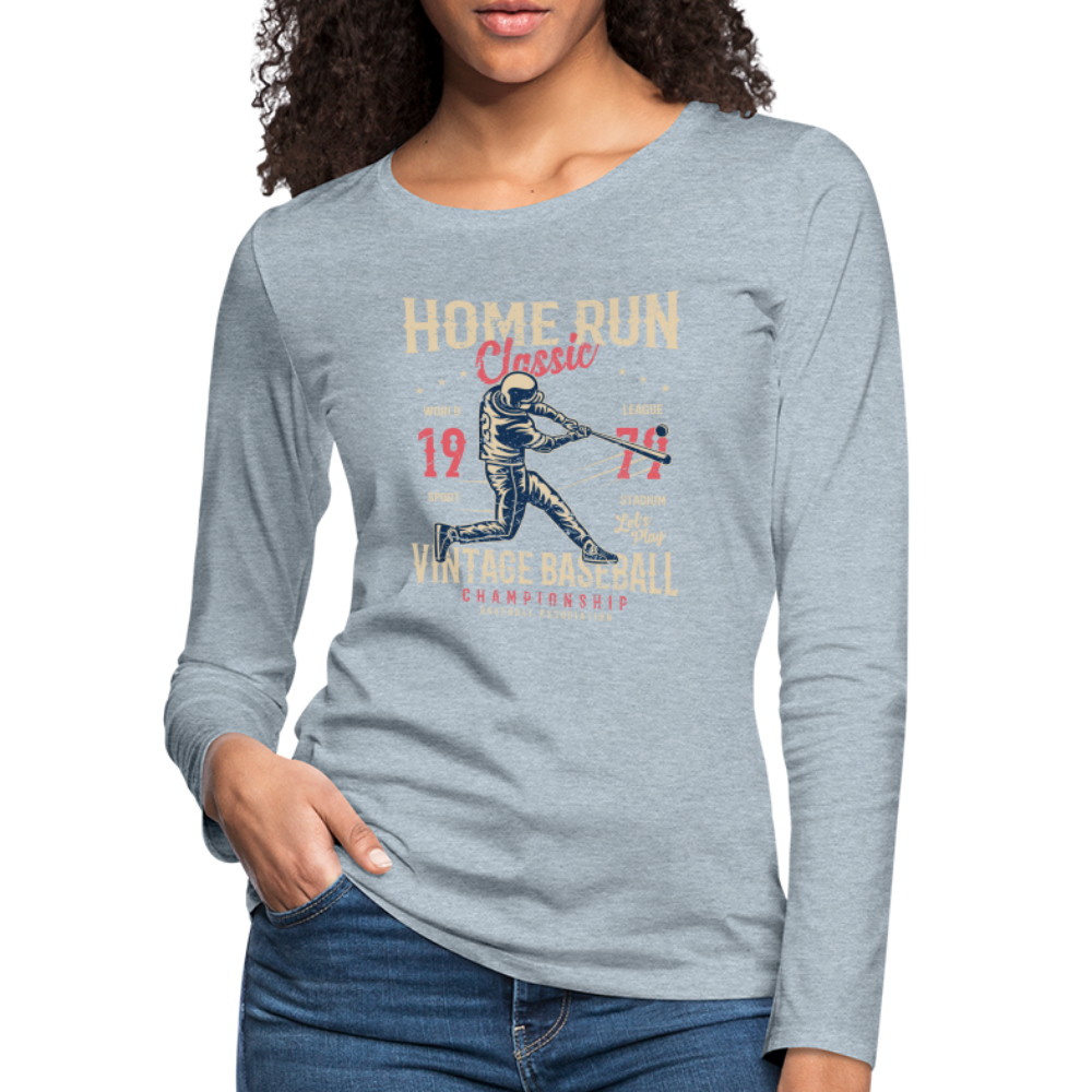 Women's Premium Long Sleeve T-Shirt - heather ice blue