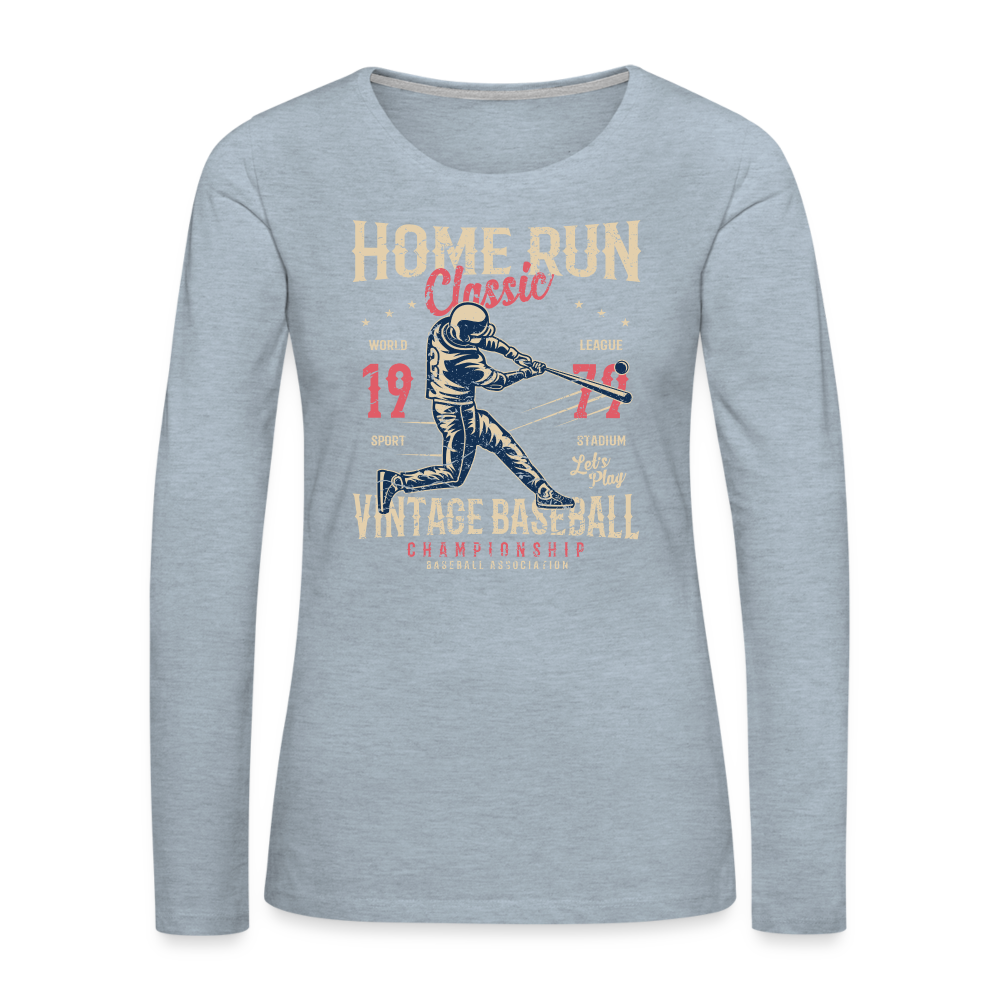 Women's Premium Long Sleeve T-Shirt - heather ice blue