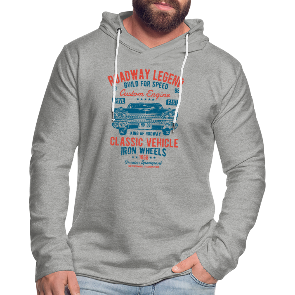 Unisex Lightweight Terry Hoodie - heather gray