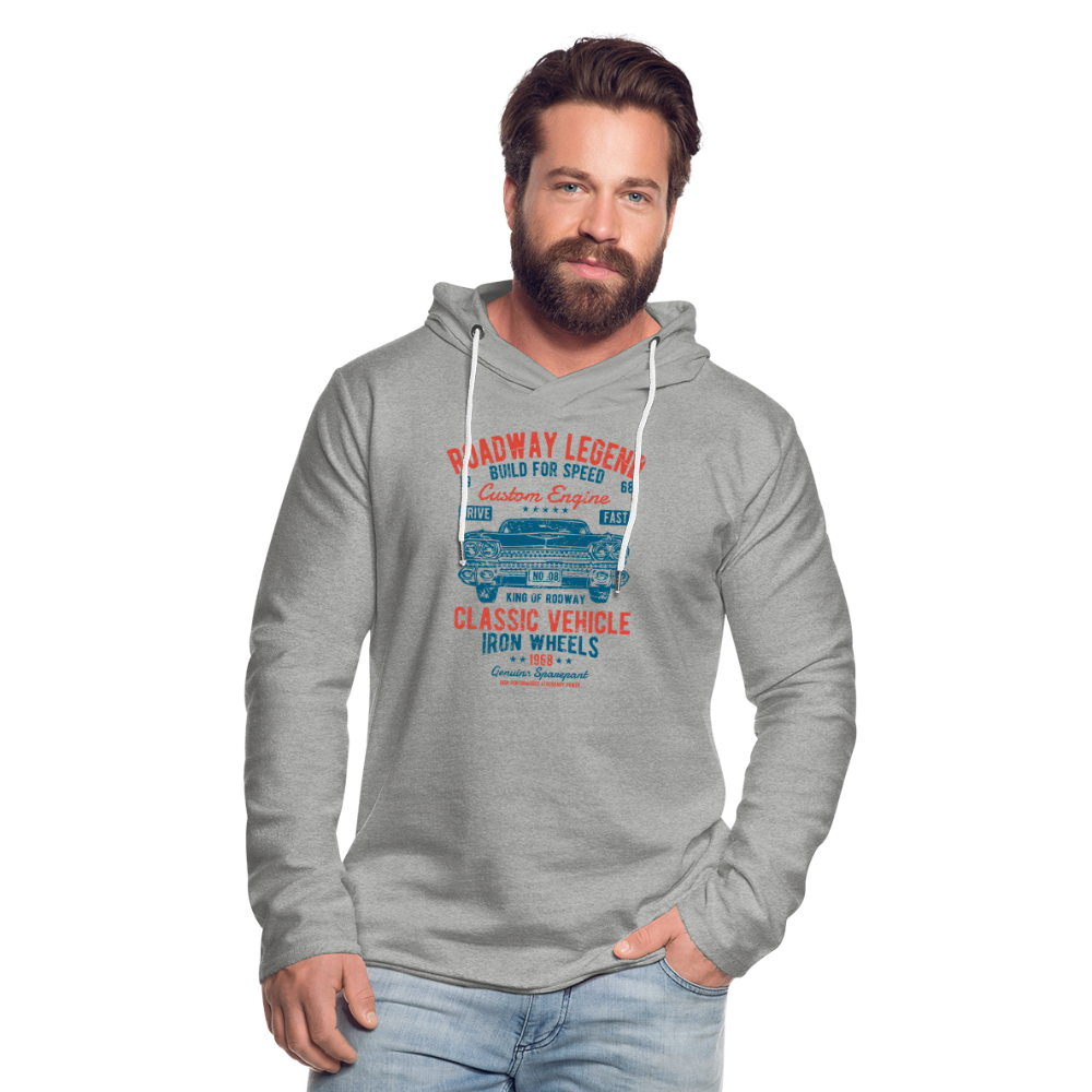 Unisex Lightweight Terry Hoodie - heather gray