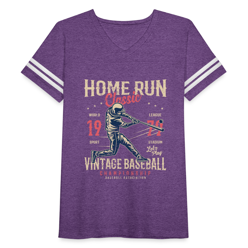 Women’s Vintage Sport T-Shirt - vintage purple/white