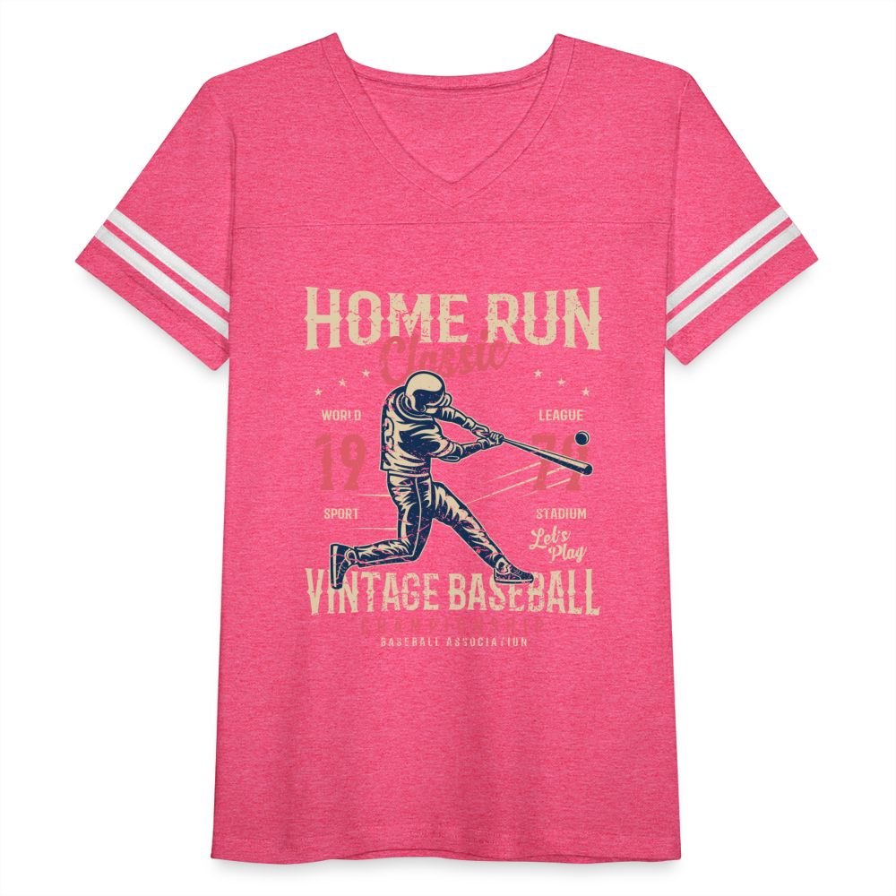 Women’s Vintage Sport T-Shirt - vintage pink/white