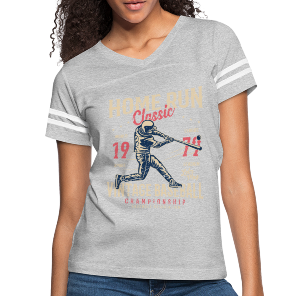 Women’s Vintage Sport T-Shirt - heather gray/white