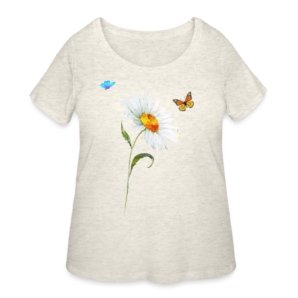 Women’s Curvy T-Shirt - heather oatmeal