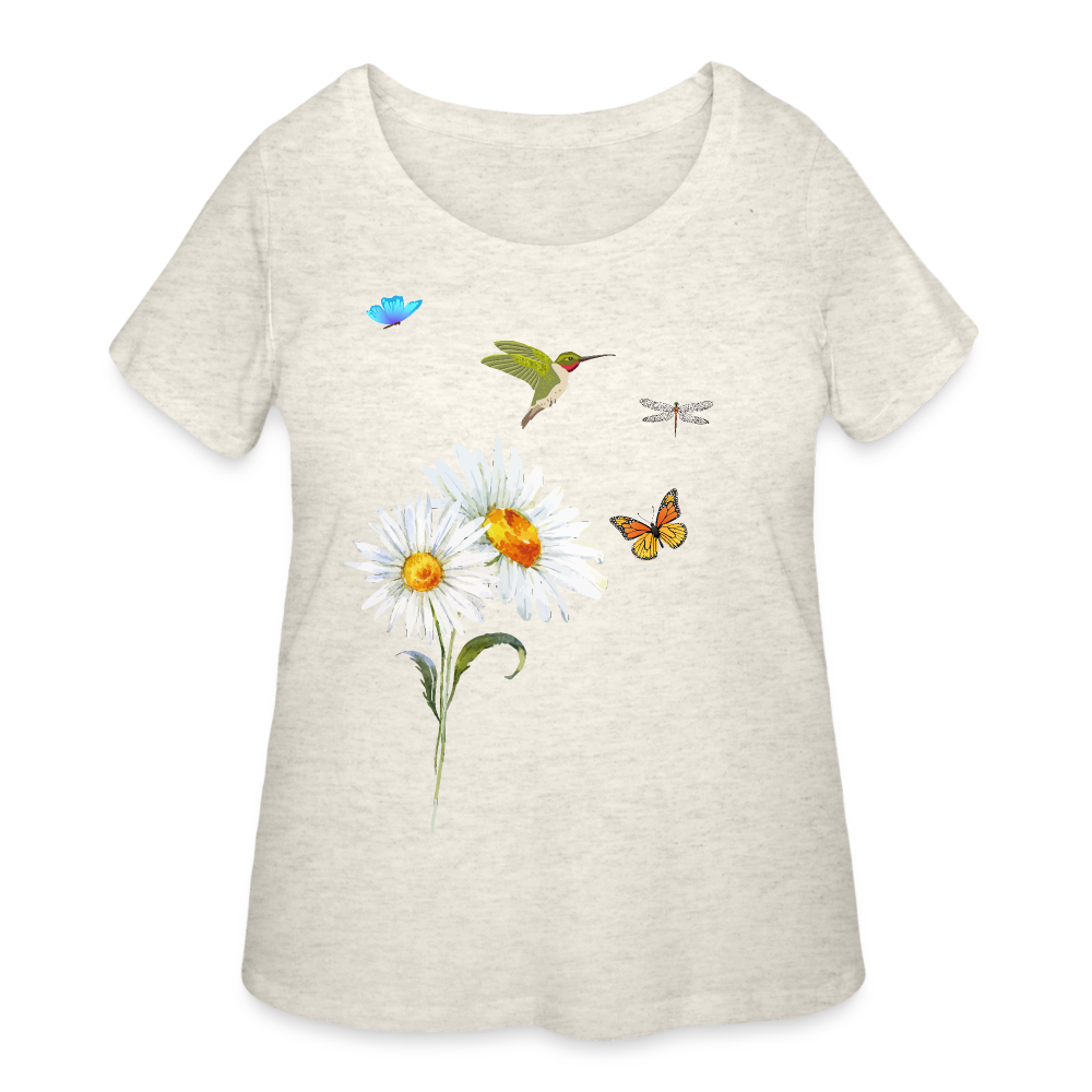 Women’s Curvy T-Shirt - heather oatmeal