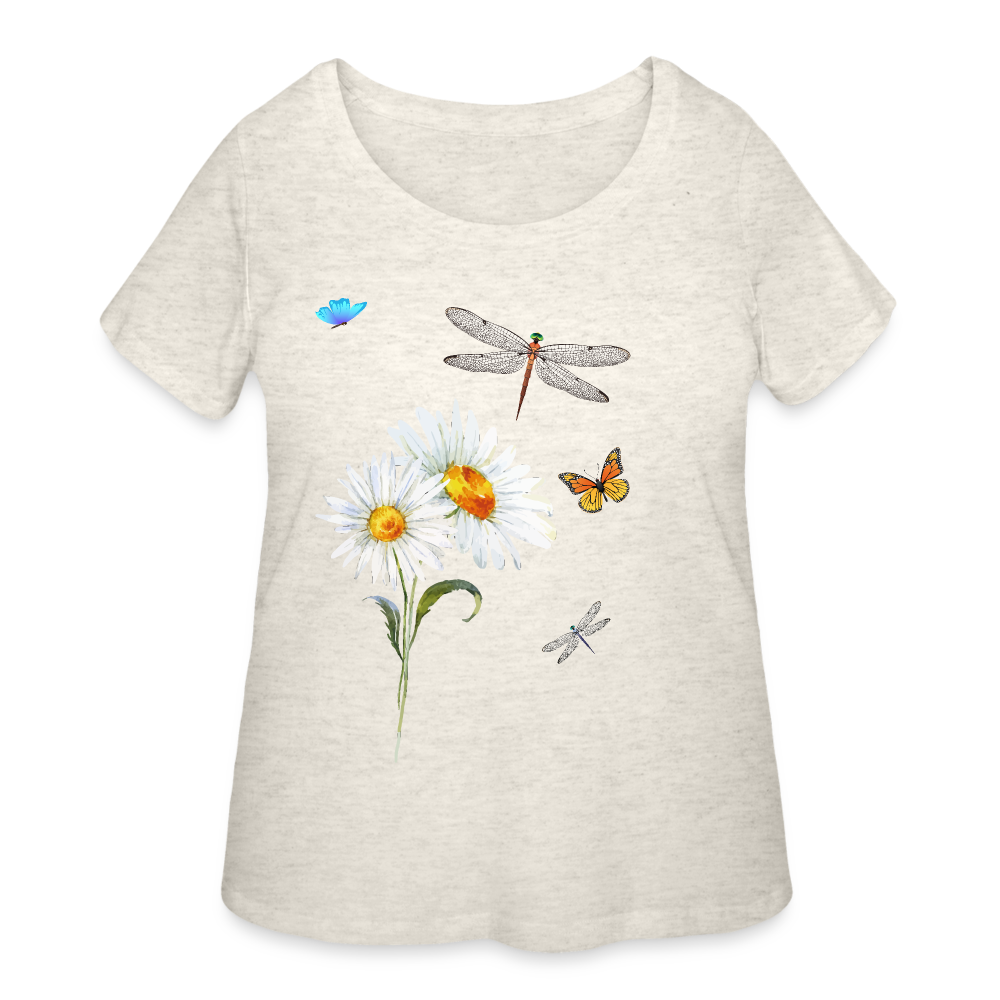 Women’s Curvy T-Shirt - heather oatmeal