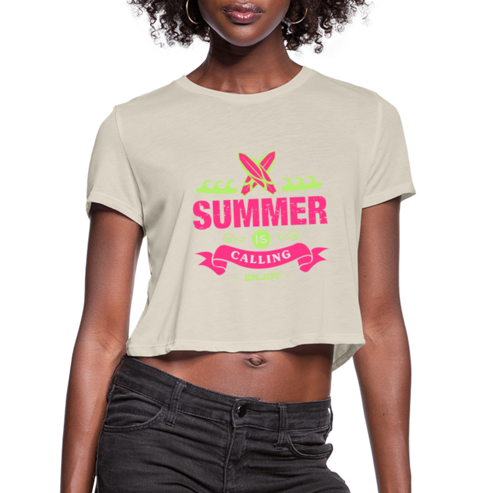 Women's Cropped T-Shirt - dust