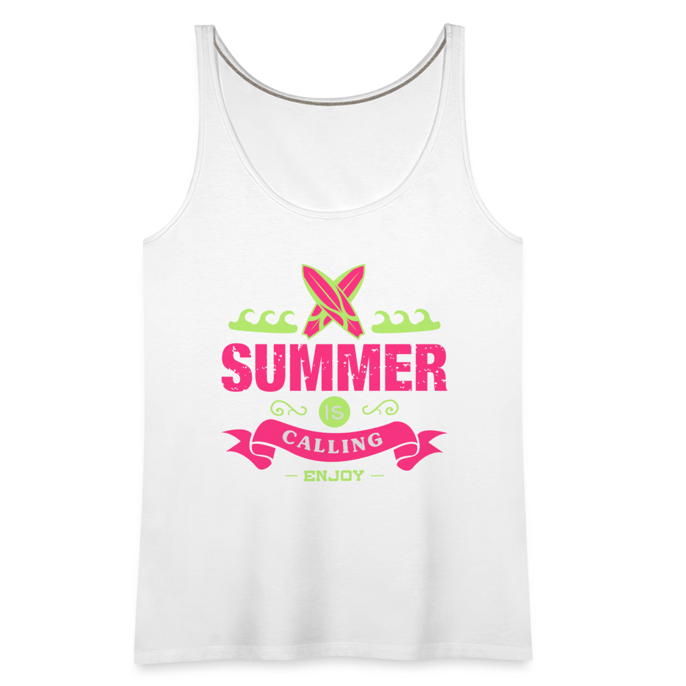 Women’s Premium Tank Top - white