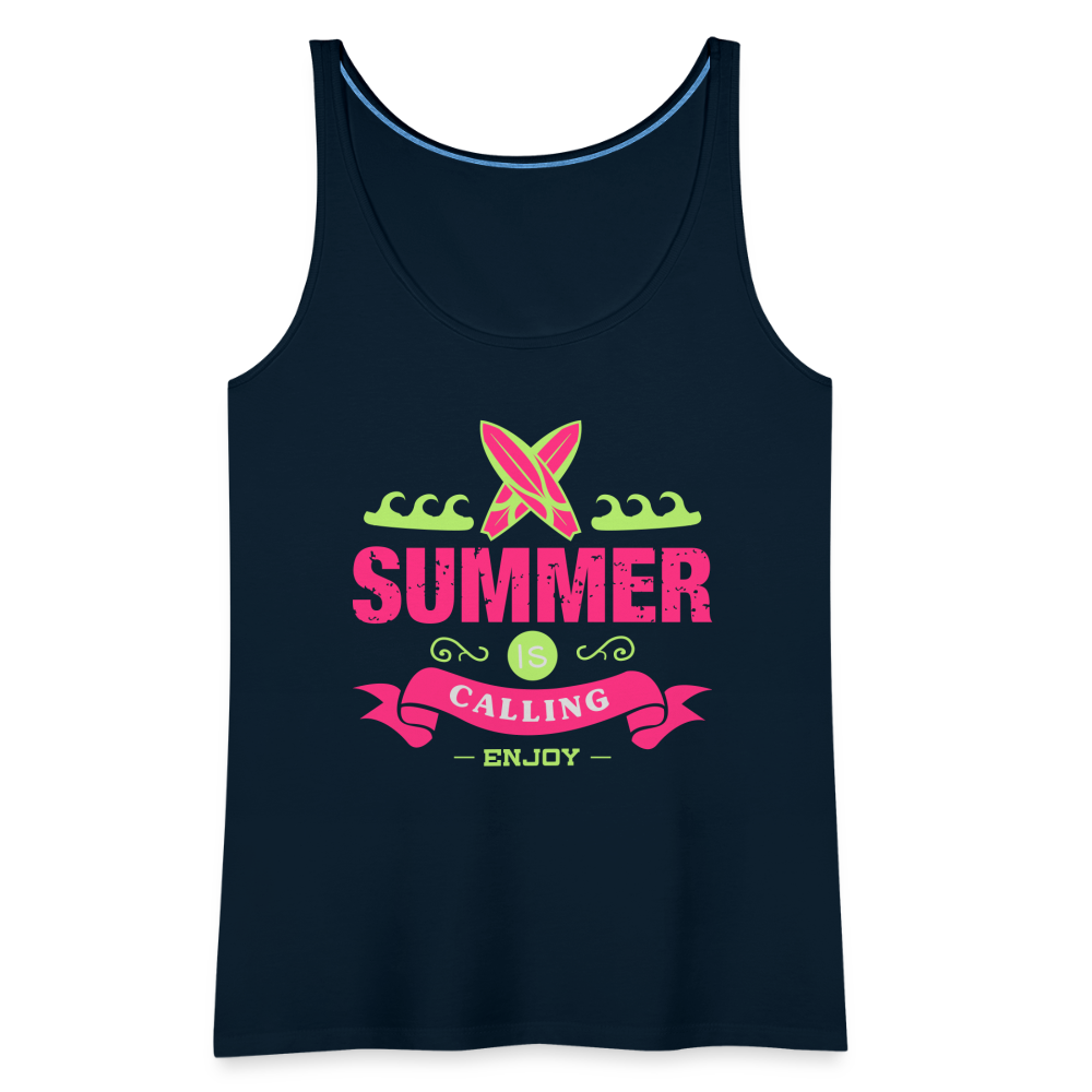 Women’s Premium Tank Top - deep navy