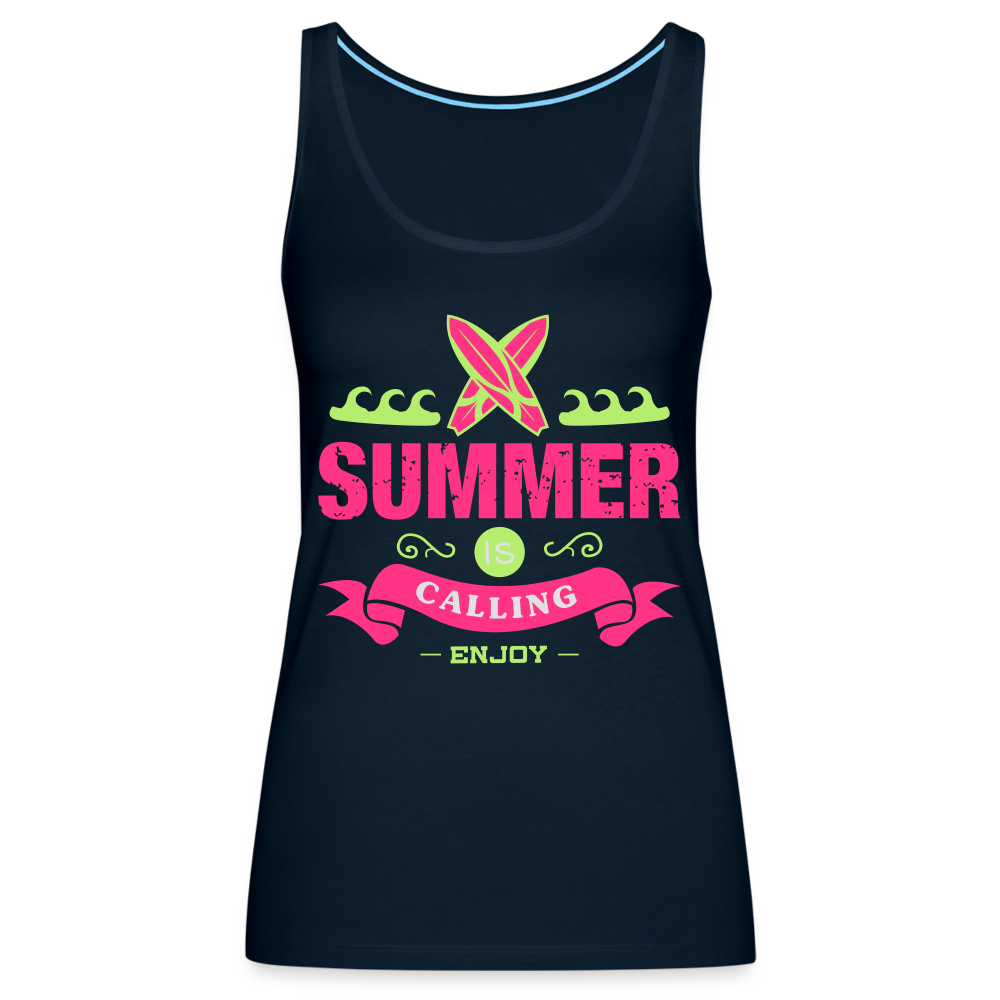 Women’s Premium Tank Top - deep navy