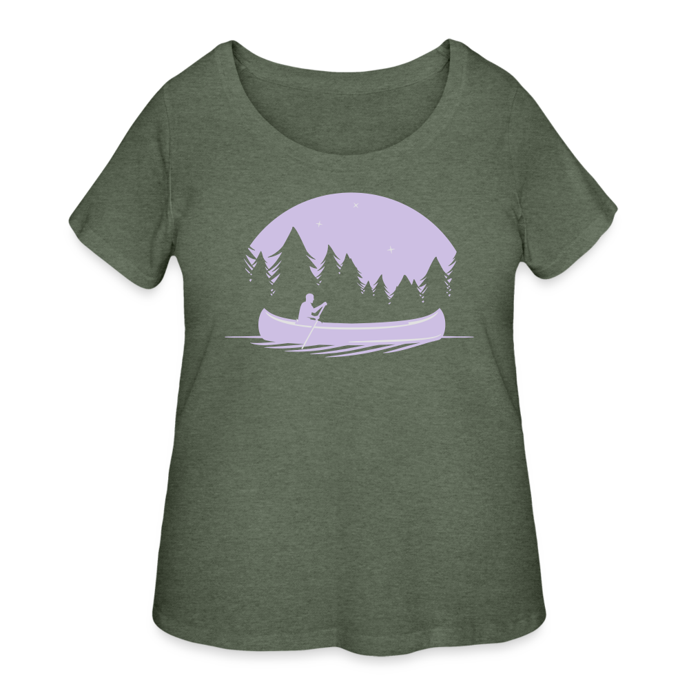 Women’s Curvy T-Shirt - heather military green