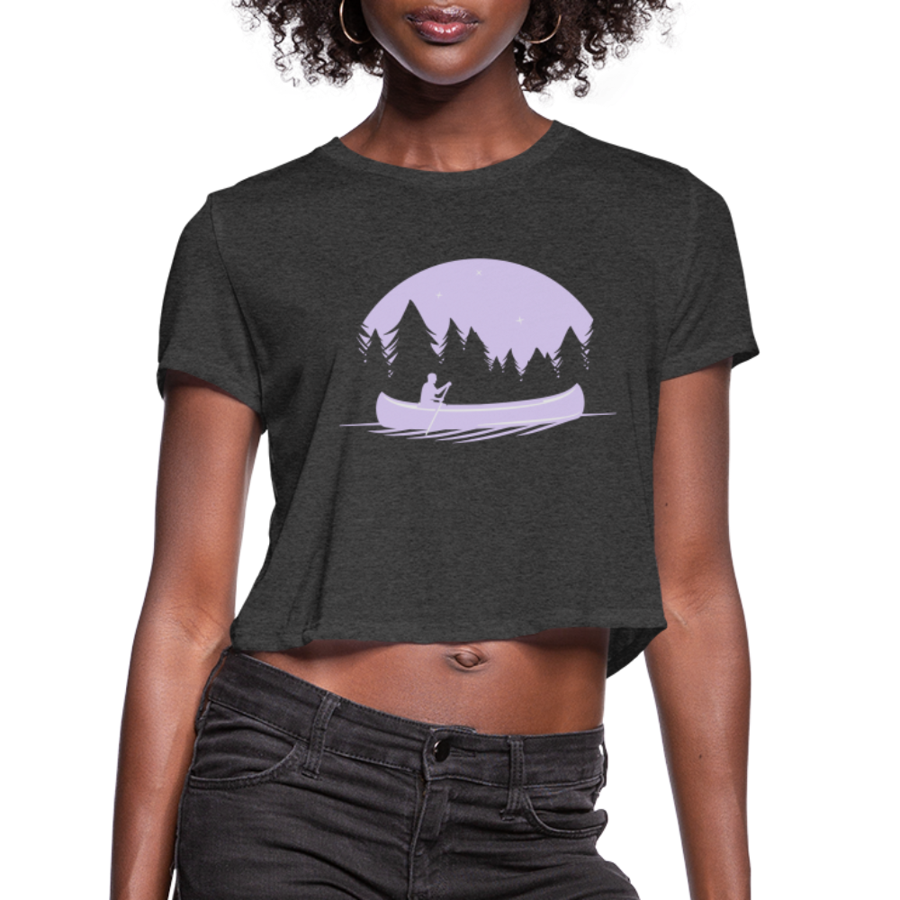 Women's Cropped T-Shirt - deep heather