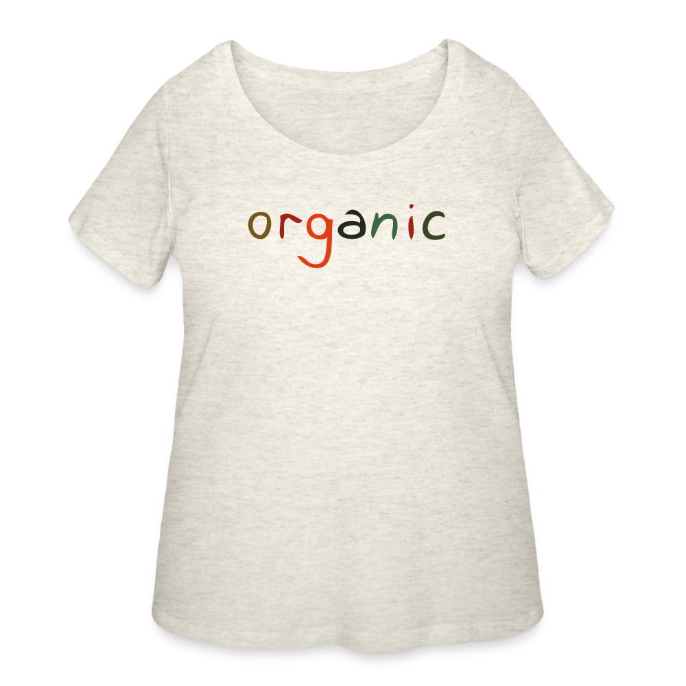 Women’s Curvy T-Shirt - heather oatmeal