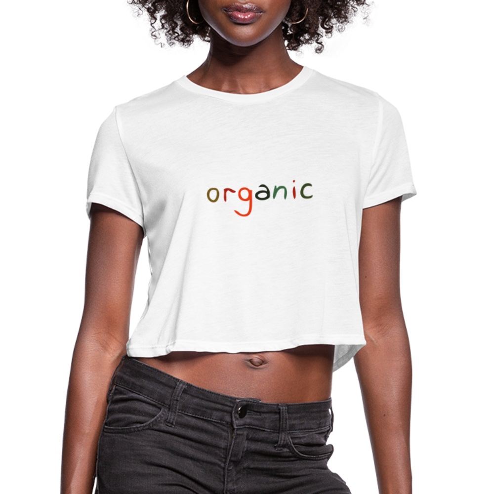 Women's Cropped T-Shirt - white