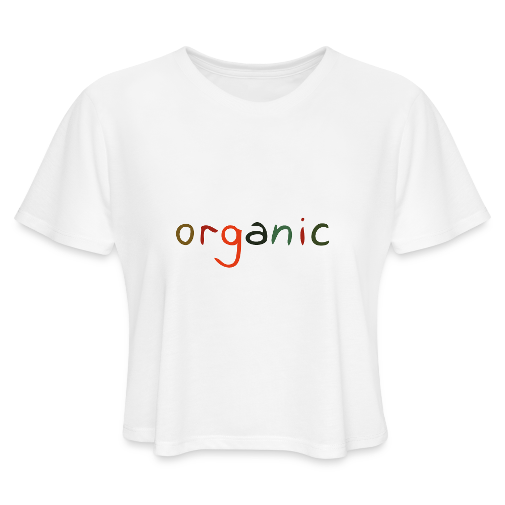 Women's Cropped T-Shirt - white