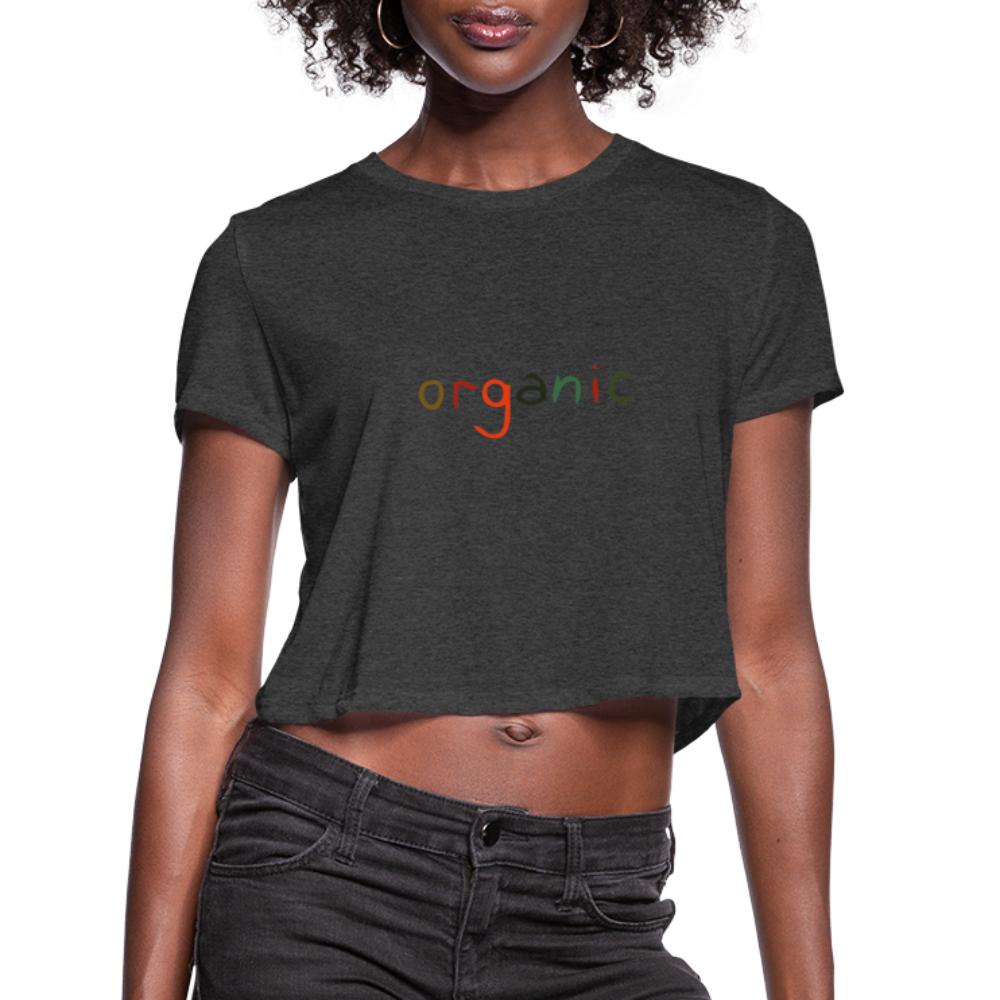 Women's Cropped T-Shirt - deep heather