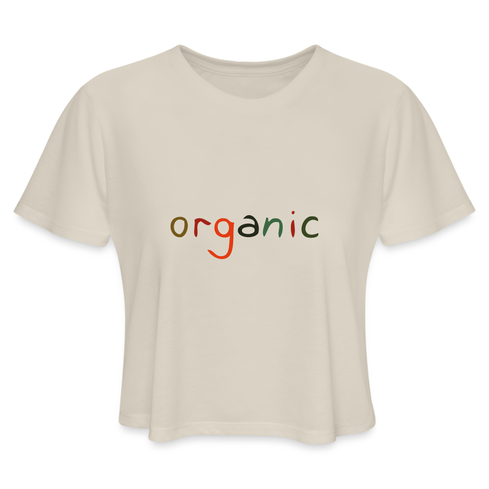 Women's Cropped T-Shirt - dust