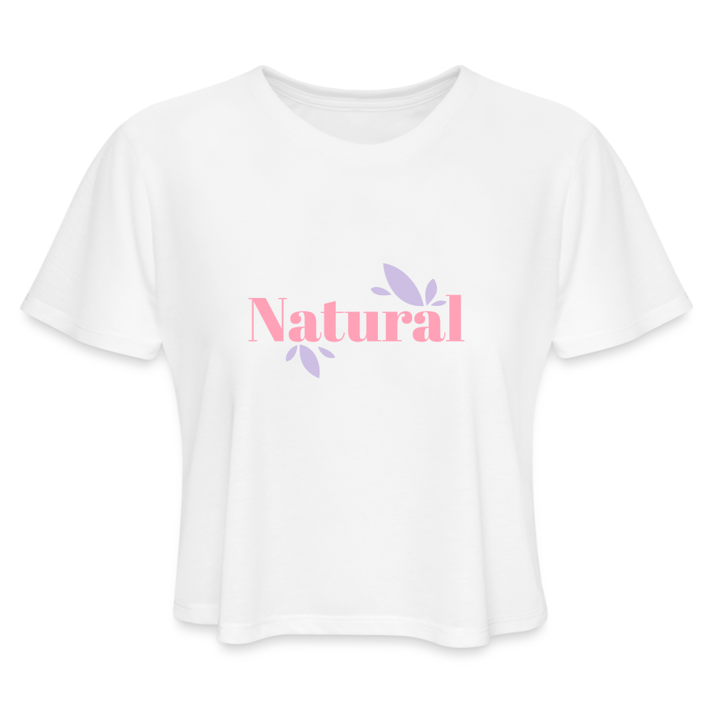 Women's Cropped T-Shirt - white