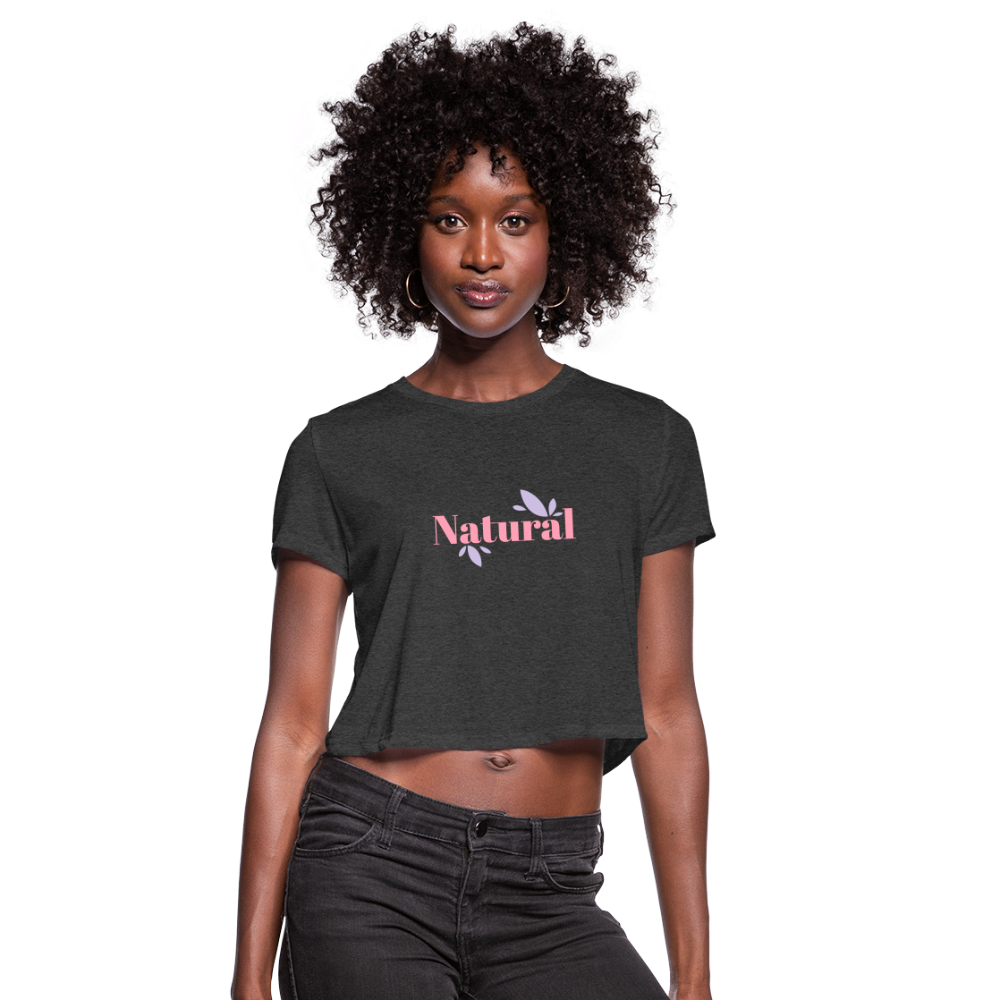 Women's Cropped T-Shirt - deep heather