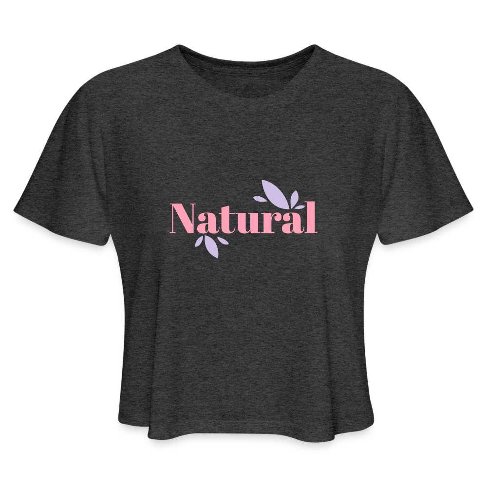 Women's Cropped T-Shirt - deep heather