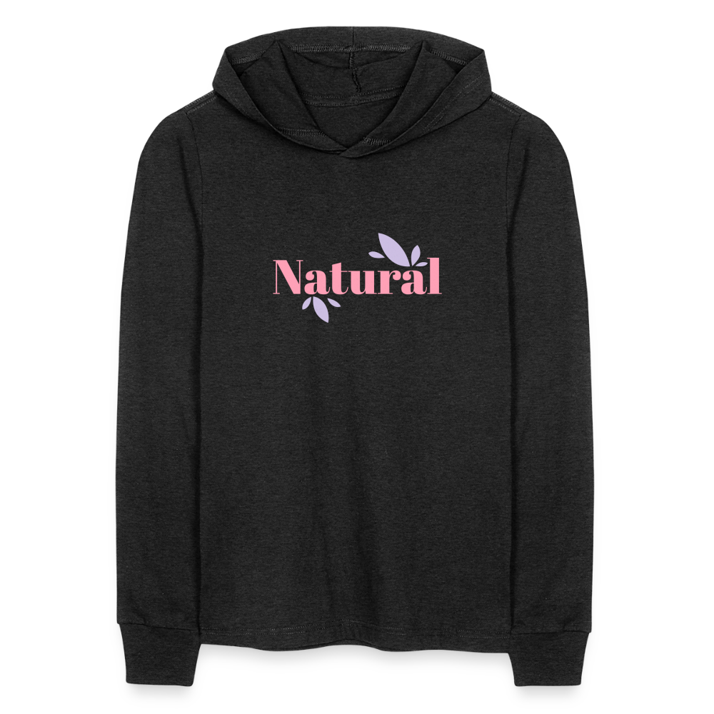 Unisex Long Sleeve Hoodie Shirt - heather black