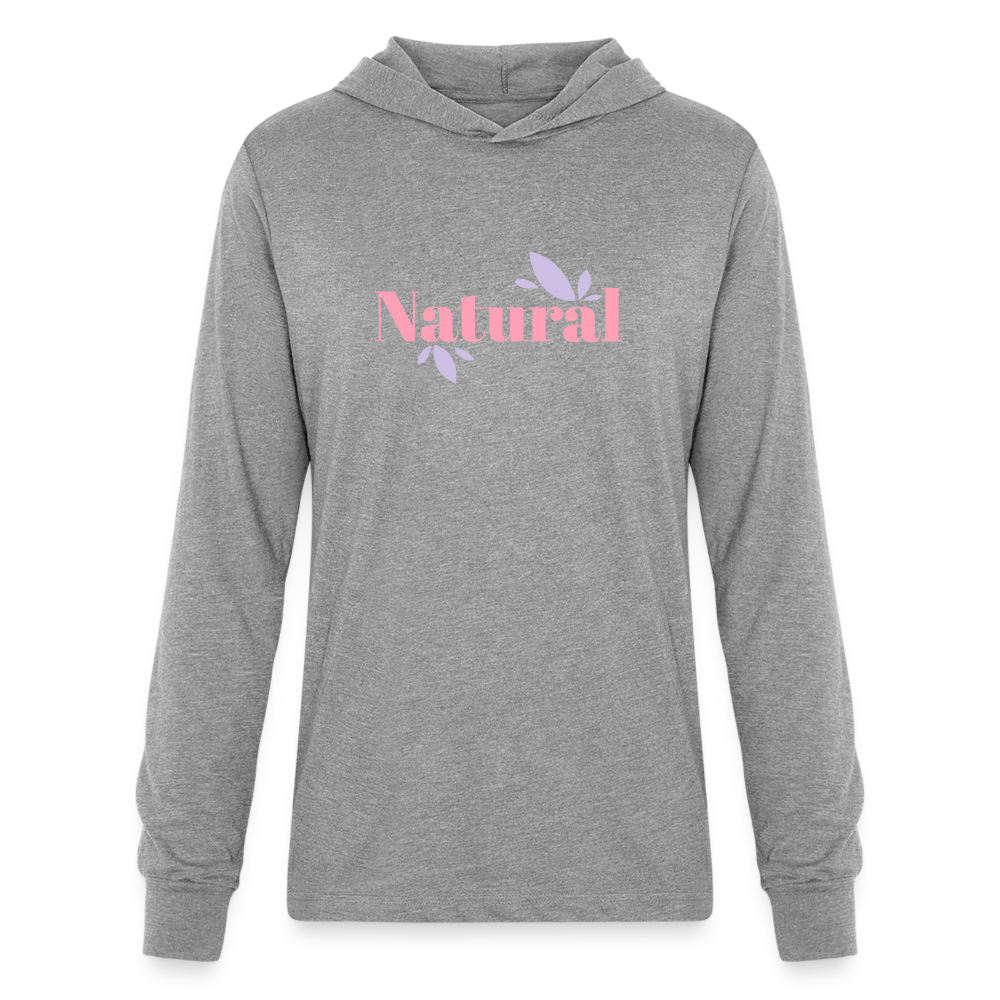 Unisex Long Sleeve Hoodie Shirt - heather grey