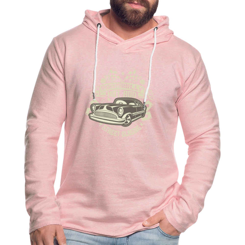 Unisex Lightweight Terry Hoodie - cream heather pink