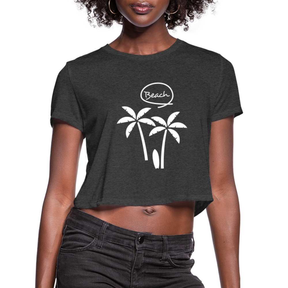 Women's Cropped T-Shirt - deep heather