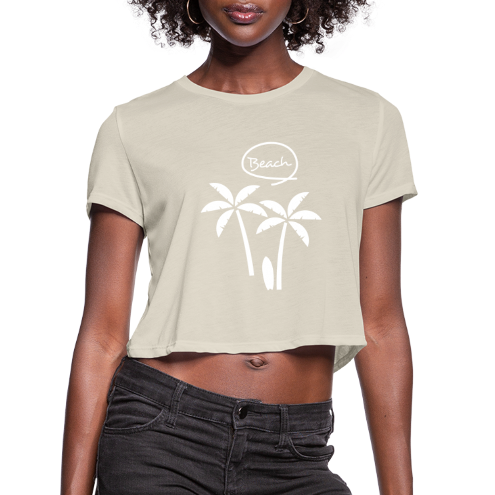 Women's Cropped T-Shirt - dust