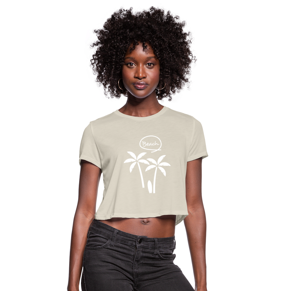 Women's Cropped T-Shirt - dust