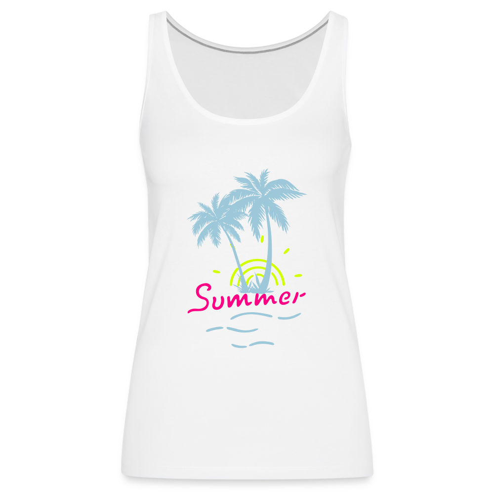 Women’s Premium Tank Top - white