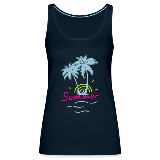 Women’s Premium Tank Top - deep navy