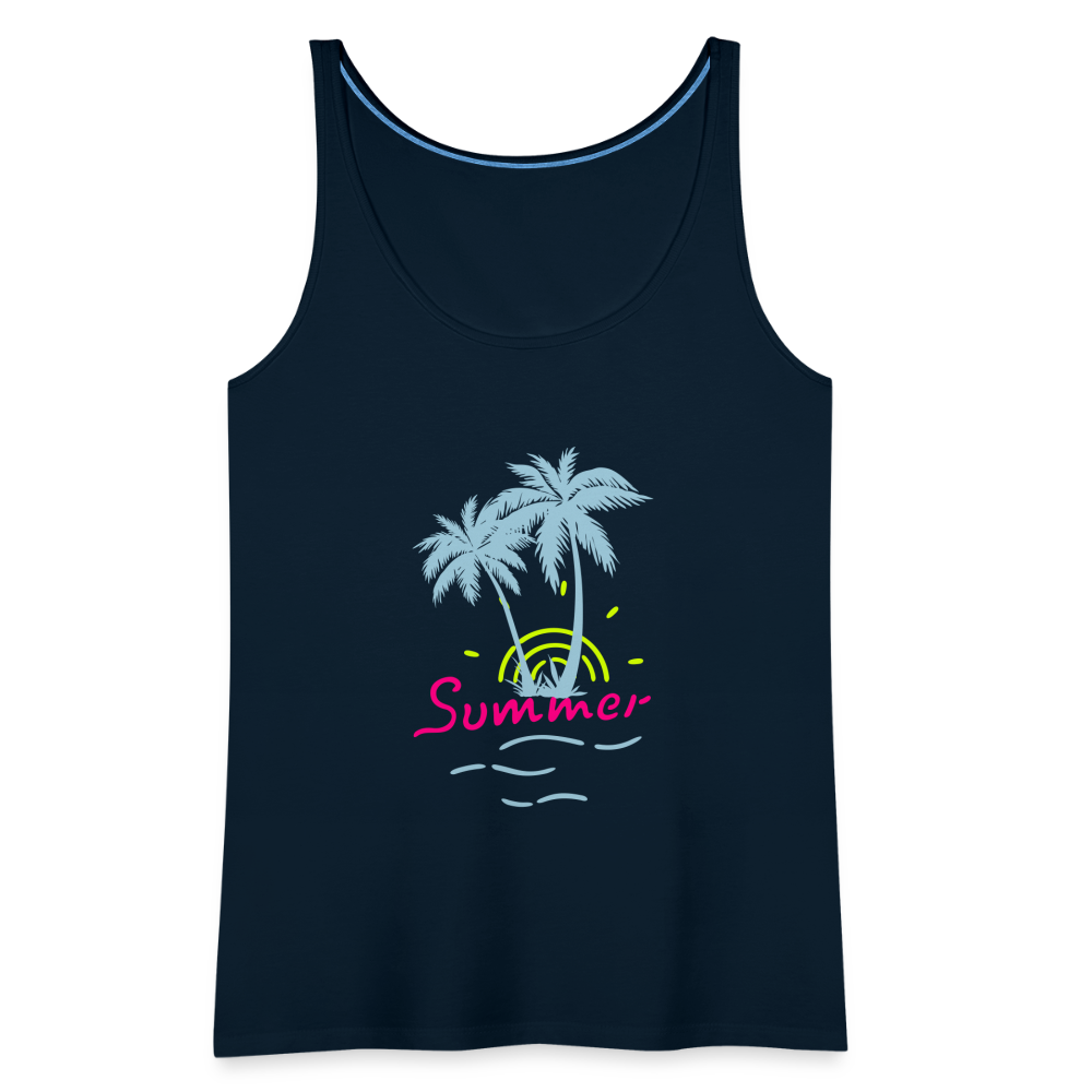 Women’s Premium Tank Top - deep navy