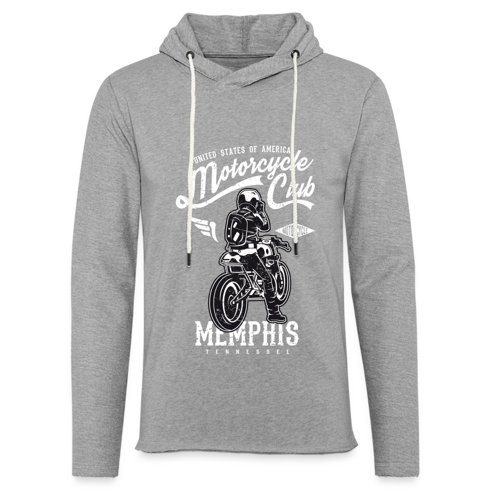 Unisex Lightweight Terry Hoodie - heather gray