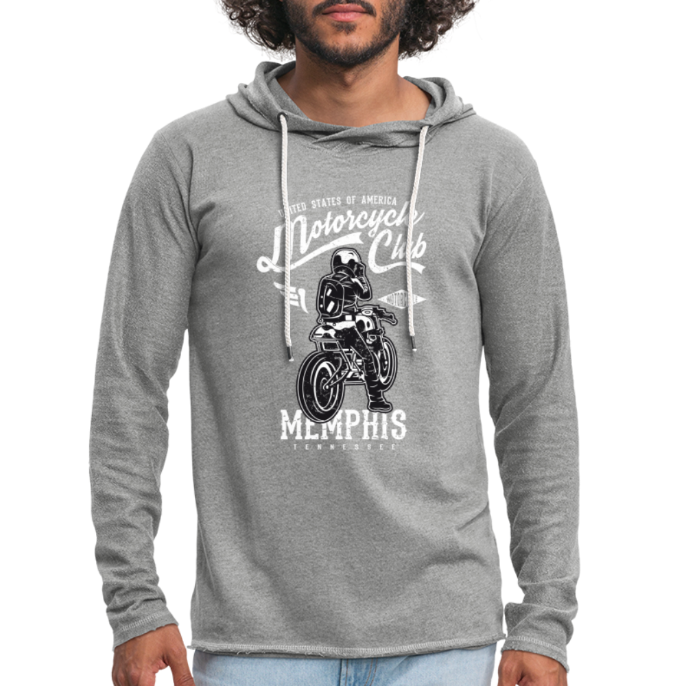 Unisex Lightweight Terry Hoodie - heather gray