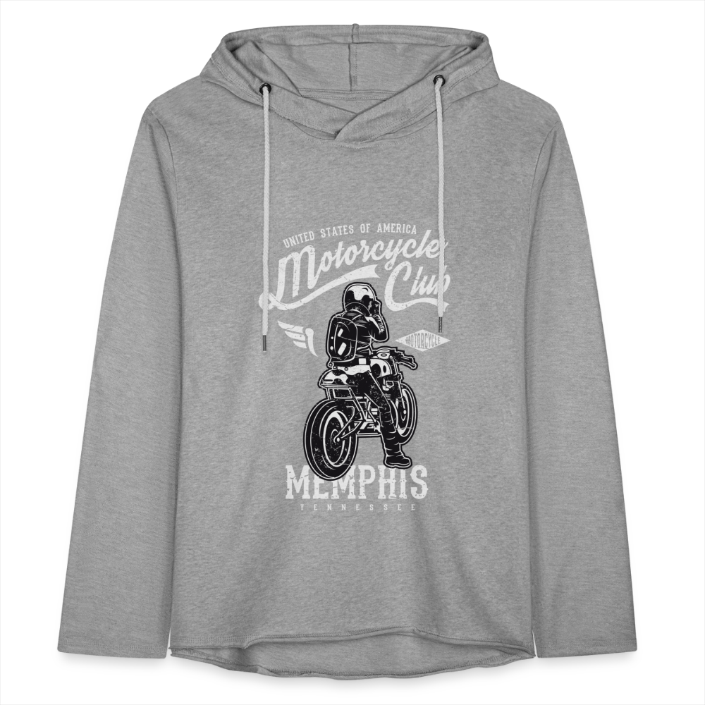 Unisex Lightweight Terry Hoodie - heather gray