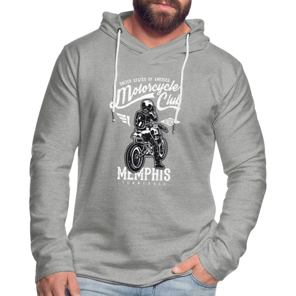 Unisex Lightweight Terry Hoodie - heather gray