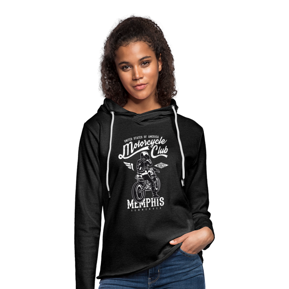 Unisex Lightweight Terry Hoodie - charcoal grey