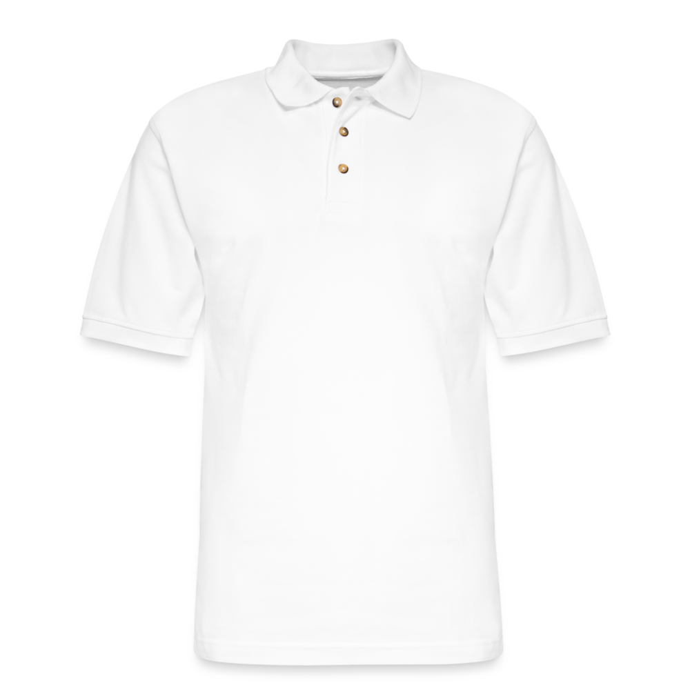 Men's Pique Polo Shirt - white