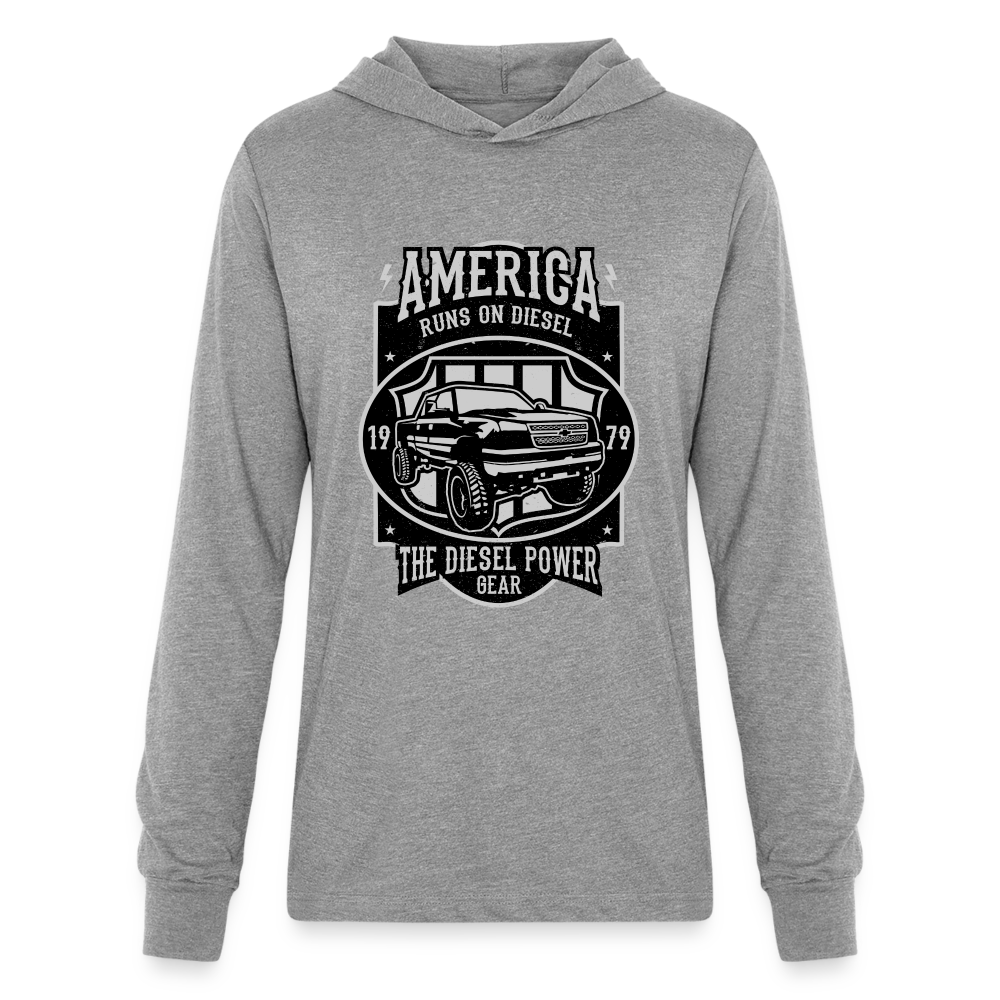 Unisex Long Sleeve Hoodie Shirt - heather grey