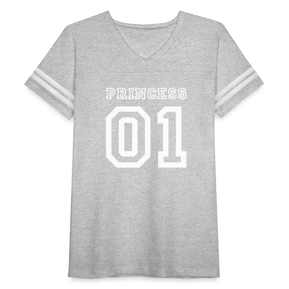 Women’s Vintage Sport T-Shirt - heather gray/white