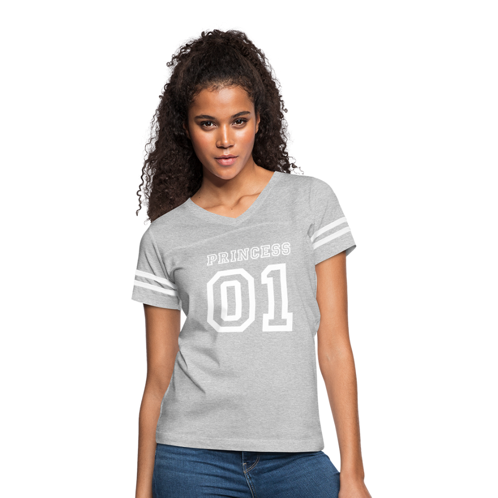 Women’s Vintage Sport T-Shirt - heather gray/white