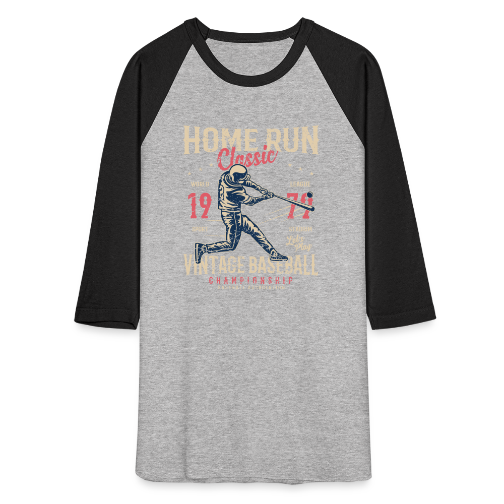 Baseball T-Shirt - heather gray/black