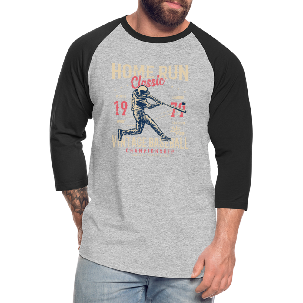 Baseball T-Shirt - heather gray/black