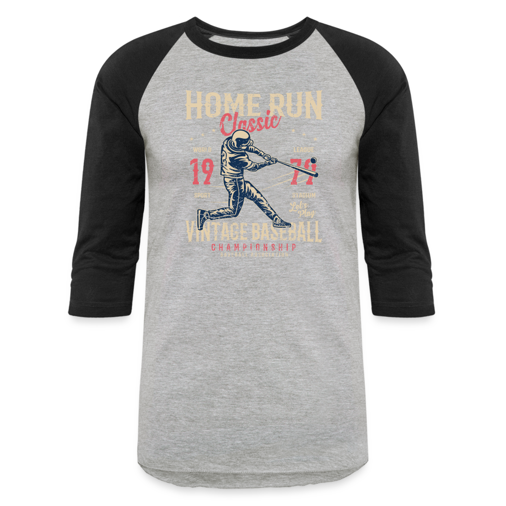 Baseball T-Shirt - heather gray/black